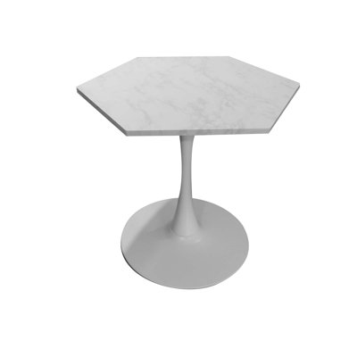 Indars 31.50" Modern Hexagonal Coffee Table With MDF Table Top & Metal Base by Brayden Studio