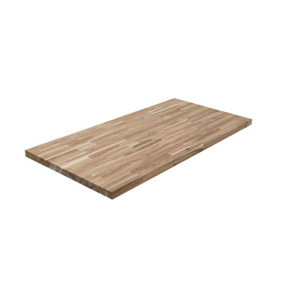 Ebern Designs 4 ft. / 50 in. Butcher Block Countertop in Unfinished Acacia Wood by Ebern Designs