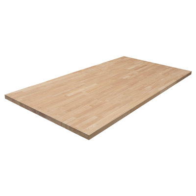 Ebern Designs 6 ft. / 74 in. Butcher Block Island in Unfinished Hevea Wood by Ebern Designs