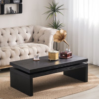 48" Wide Rectangular Coffee Table, For Home, Living Room, Bedroom, Entertainment Room, Office,Natural by Latitude Run