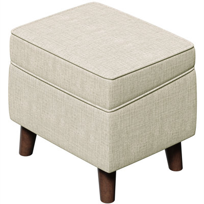 18.5" Wide Rectangle Storage Ottoman Stool, Entryway Ottoman Chairs,Footstools by Ebern Designs