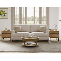Nellie 3-Piece TV Stand And End Table Set, 70 Inch TV Stand And 2 End Table Set With 2 Drawers For Living Room, Entertainment Center, Console TV Table by Latitude Run