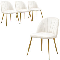 Velvet Upholstered Stacking Side Chair by Everly Quinn