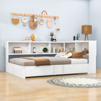 Full Daybed with Twin Trundle, Storage Shelves and USB Ports by Latitude Run
