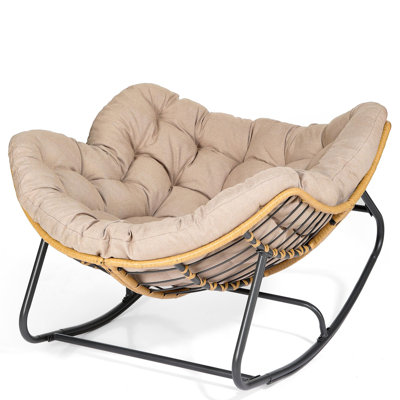 Wicker Rocking Chair With Cushion