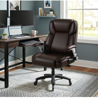 Big and Tall Office Chair with Flip-up & Adjustable Arms by Inbox Zero