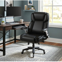 Big and Tall Office Chair with Flip-up & Adjustable Arms by Inbox Zero