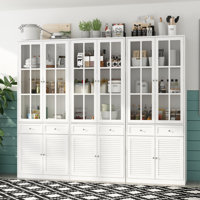 Lazo Kitchen Pantry Storage Cabinet With Adjustable Shelf by Hokku Designs