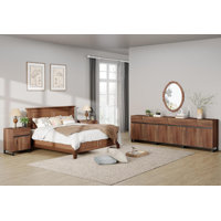 Nellie 3-Piece Modern Storage Furniture Set, Entertainment Center For Tvs Up To 100 Inches, 2 Nightstands With Drawers And Cabinets For Bedroom by Latitude Run