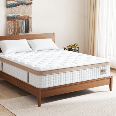 12"/14"Medium Hybrid Mattress with Pocket Springs & Cooling Gel Foam,Pressure Relief,Motion Isolation & Edge Support by Alwyn Home
