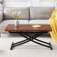 Vesta Height Adjustable Foldable Table by Latitude Run