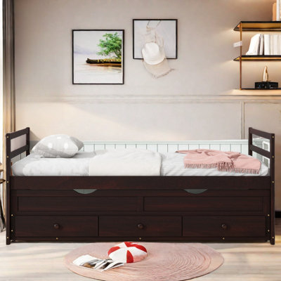 Dywanna Daybed With Trundle And Three Storage Drawers by Lark Manor