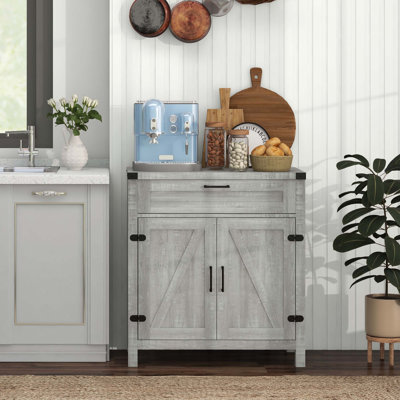 Farmhouse Storage Cabinet with Drawer by Gracie Oaks