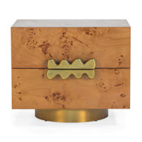 Josefine Burl Nightstand by Everly Quinn