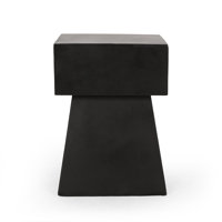 Side Table With Exceptional Pedestal Shape by Latitude Run