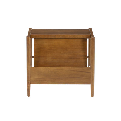 Helsel Walnut Magazine Rack Side Table by George Oliver