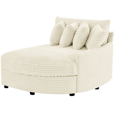 Upholstered Chaise Lounge with Pillow by Latitude Run