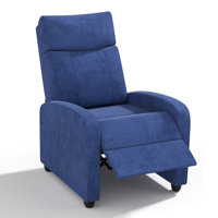 Adjustable Recliner Sofa Chair – Breathable Cotton-Linen Fabric Single Chair For Adults, Perfect For Living Room Relaxation by Ebern Designs