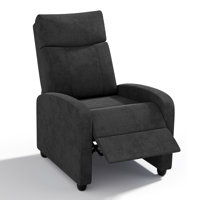 Adjustable Recliner Sofa Chair – Breathable Cotton-Linen Fabric Single Chair For Adults, Perfect For Living Room Relaxation by Ebern Designs