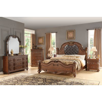 Lashonia Contemporary Cherry Wood 5-Piece Bedroom Set by House of Hampton