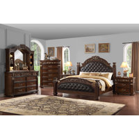 Consuegra Classic Rich Cherry 5-Piece Bedroom Set by Bloomsbury Market