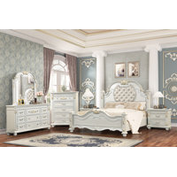 Destiny Contemporary Wood 4-Piece Bedroom Set by House of Hampton