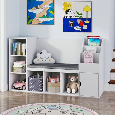 Kids Bookshelf With Reading Nook by Harriet Bee