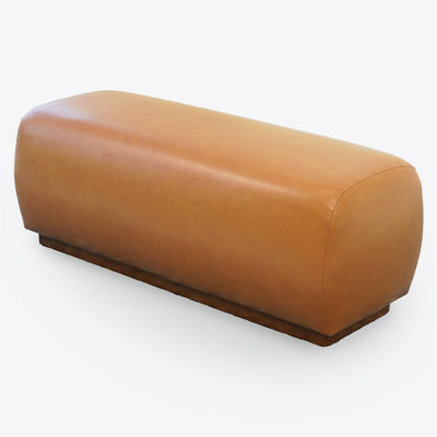 Mundubbera 47" Japandi Style Elegant Modern PU Leather Bench by Latitude Run