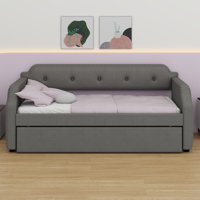 Upholstered Daybed With Trundle
