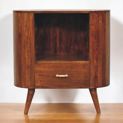 T-Bar Cortez Chestnut Open Slot Cabinet by Millwood Pines