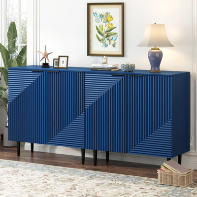 Meida Faux Wood 2-Doors Storage Cabinets by George Oliver