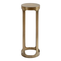 Round Metal Drink Table by Latitude Run