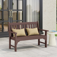 51" HDPE All Weather Garden Bench by Red Barrel Studio