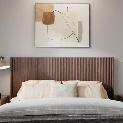 Ebern Designs Farmhouse Wood Headboard, Wall Mounted by Ebern Designs