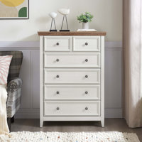 Rajene Faux Wood 6-Drawer Dresser