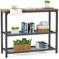 Small Console Table, Sofa Table With Double Mesh Shelves, Industrial Entryway Table For Entryway, Hallway, Foyer, Front Hall, Sofa Couch, Living Room, by 17 Stories