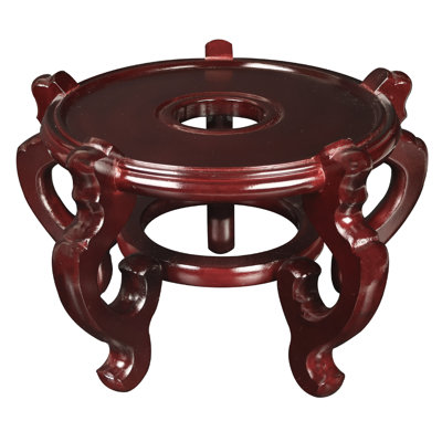 Oriental Rosewood Fish Bowl Stand by Astoria Grand