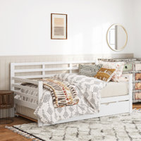 Alexys Solid Wood Daybed With Pop-Out Trundle by Lark Manor