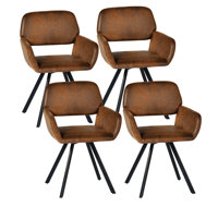 Swivel Patio Dining Chair Outdoor Event Chair for Weddings Office Party by George Oliver