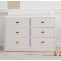 Baby Changing Table Dresser With 6 Drawers by Ebern Designs