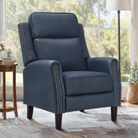Traditional Breathable Top Grain Genuine Leather Recliner