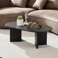 39.37" MDF Oval Coffee Table by Ivy Bronx