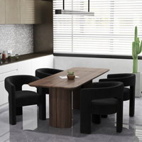 Velvet Upholstered Dining Chair by Everly Quinn