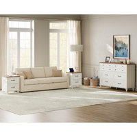 Elyam 3 Piece Bedroom Set - Includes 8 Drawer Dresser For Bedroom, Set Of 2 Nightstands With Charging Station & Drawers, 3 Piece Dresser And Nightstan by Charlton Home