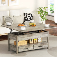 Modern Lift Top Coffee Table with Hidden Storage and Drawer for Living Room by Gracie Oaks