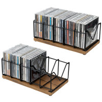 2 Piece CD Storage Disc Media Case Organizer by 17 Stories