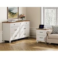Jahmaree Bedroom Set - Includes 7 Drawer Dresser For Bedroom, Nightstand With Charging Station & Drawers, Dresser And Nightstand Sets by Winston Porter