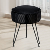 Velvet Vanity Stool by George Oliver