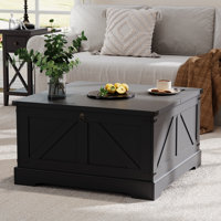 August GroveFarmhouse Square Lift Top Coffee Table With Storage by August Grove
