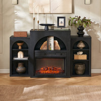 Gracie Oaks Michihiro Electric Fireplace Mantel Tv Stand by Gracie Oaks